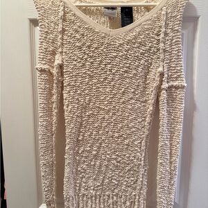 Harley-Davidson Cream Textured Knit Top
